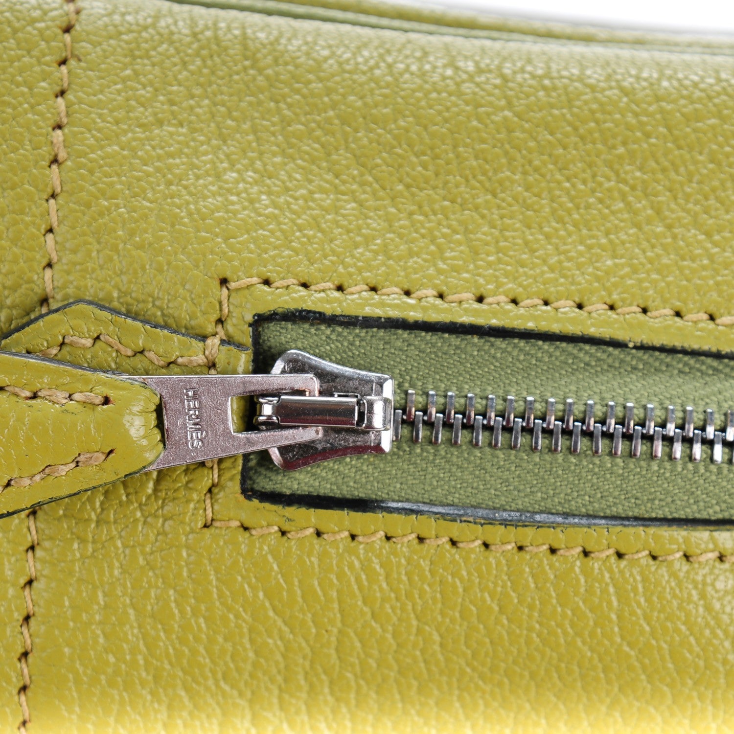 Hermes Chevre Mysore Plume 21 Vert Anis 9 of 9