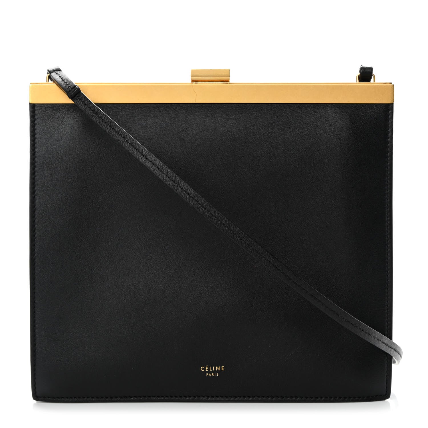 Celine Smooth Calfskin Mini Clasp Bag Black 1 of 14