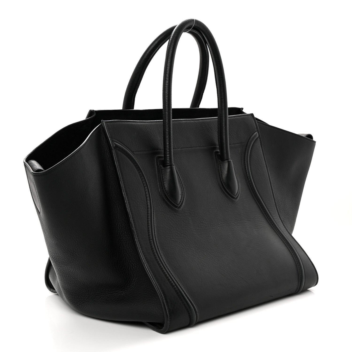 Celine Smooth Calfskin Medium Phantom Luggage Black 3 of 12