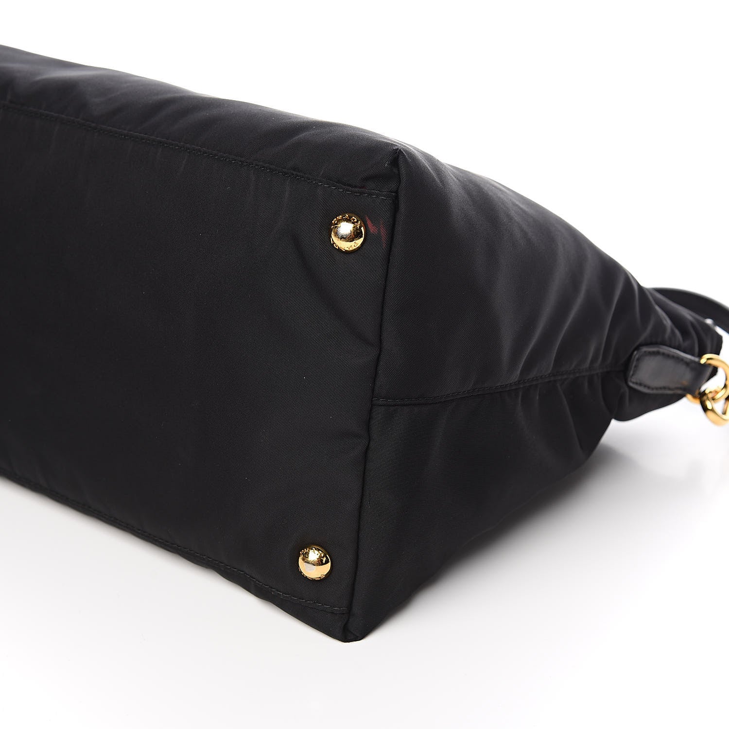 Prada Tessuto Nylon Saffiano Tote Black 9 of 11