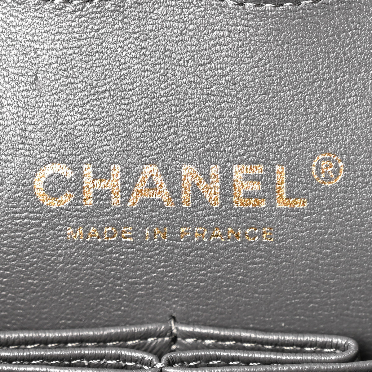 Chanel Caviar Quilted Medium Double Flap Dark Grey 6 of 10