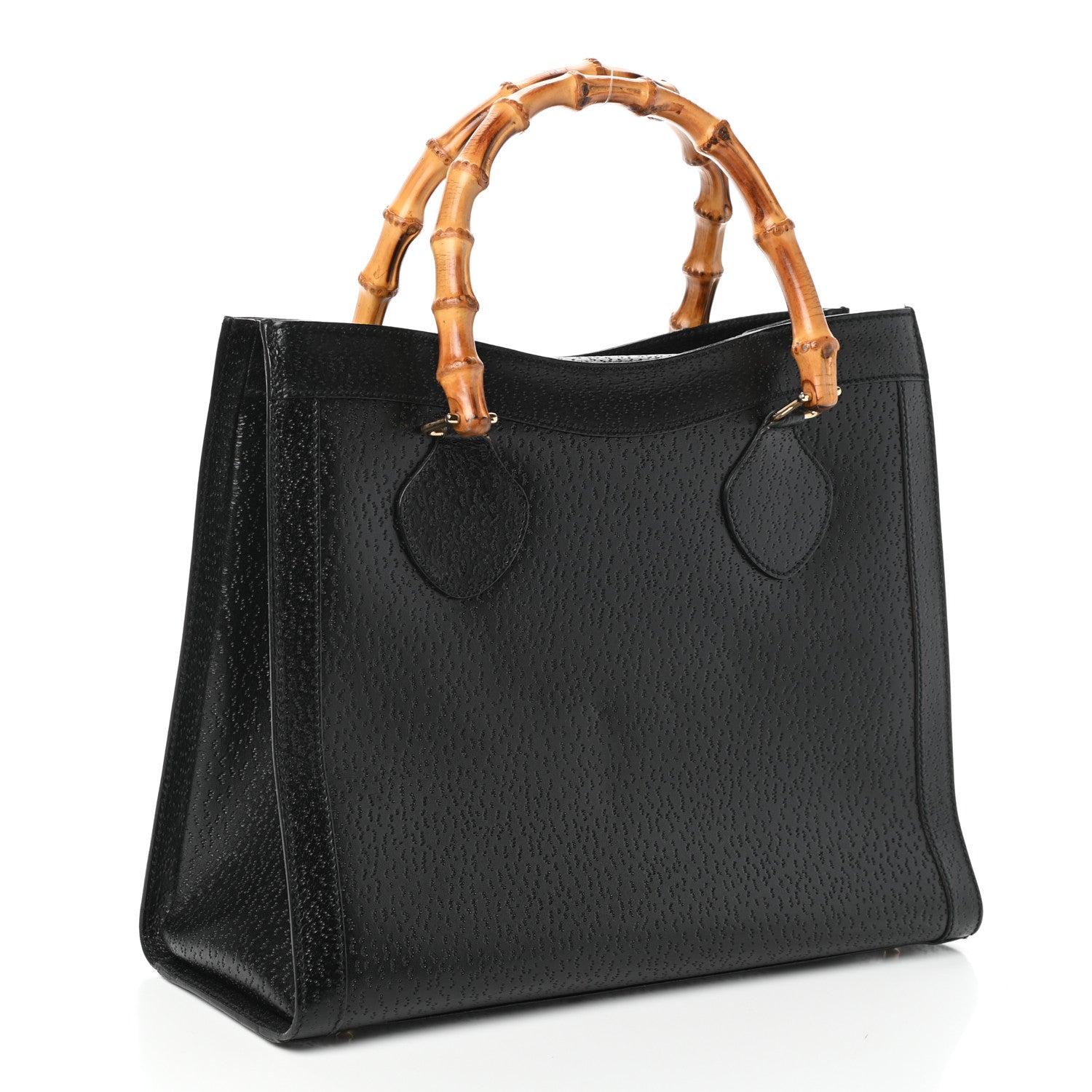 Gucci Cinghiale Bamboo Tote Black 3 of 9