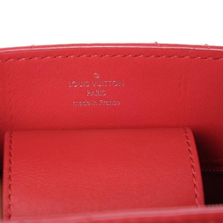 Louis Vuitton Calfskin New Wave Chain Tote Ecarlate 6 of 8