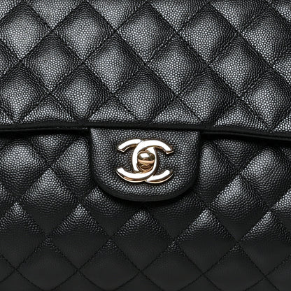 Chanel Caviar Quilted Flap Clutch Black 8 of 10