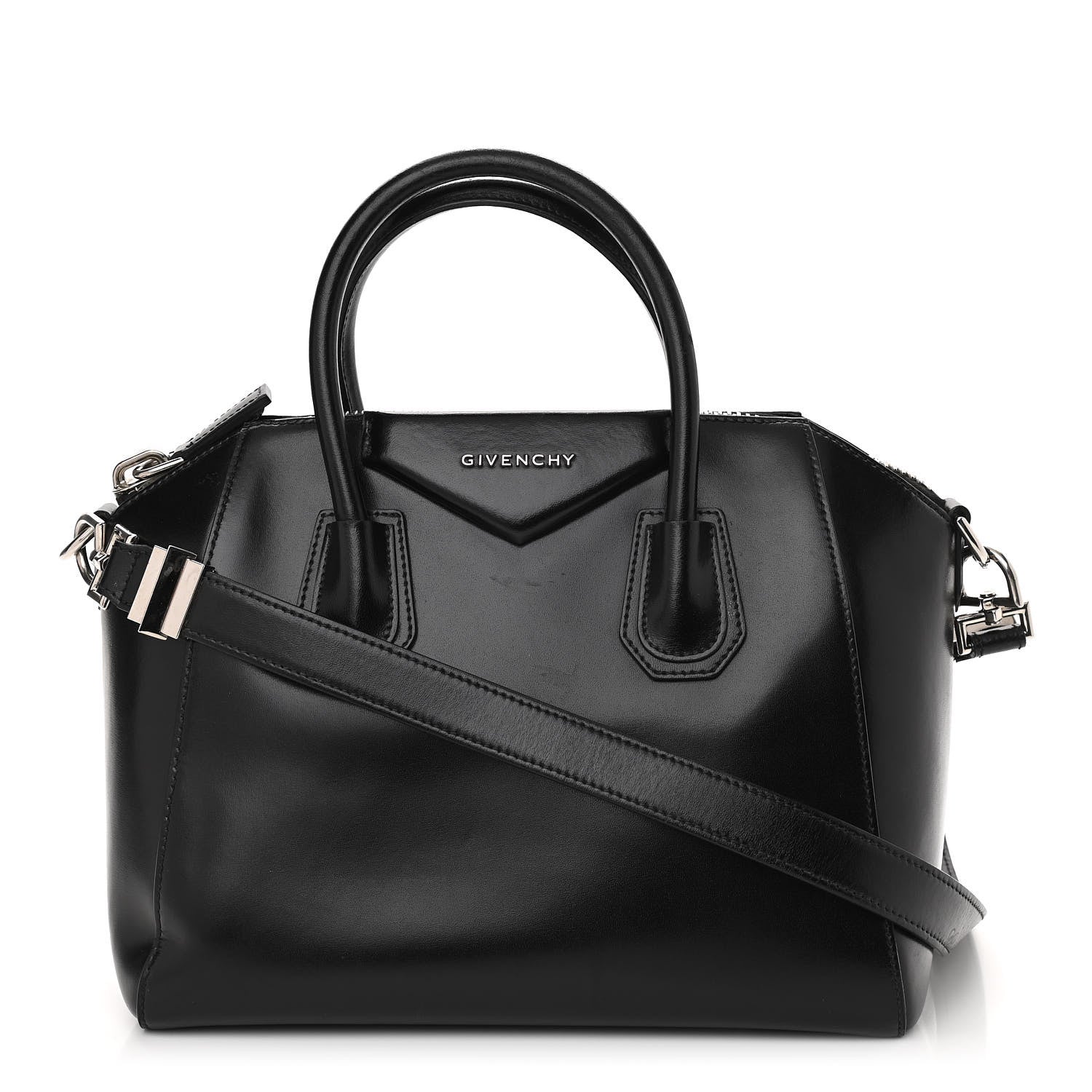 Givenchy Shiny Lord Calfskin Small Antigona Black 1 of 11