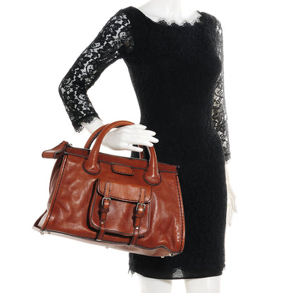 Chloe Leather Edith Satchel Muscade 2 of 10