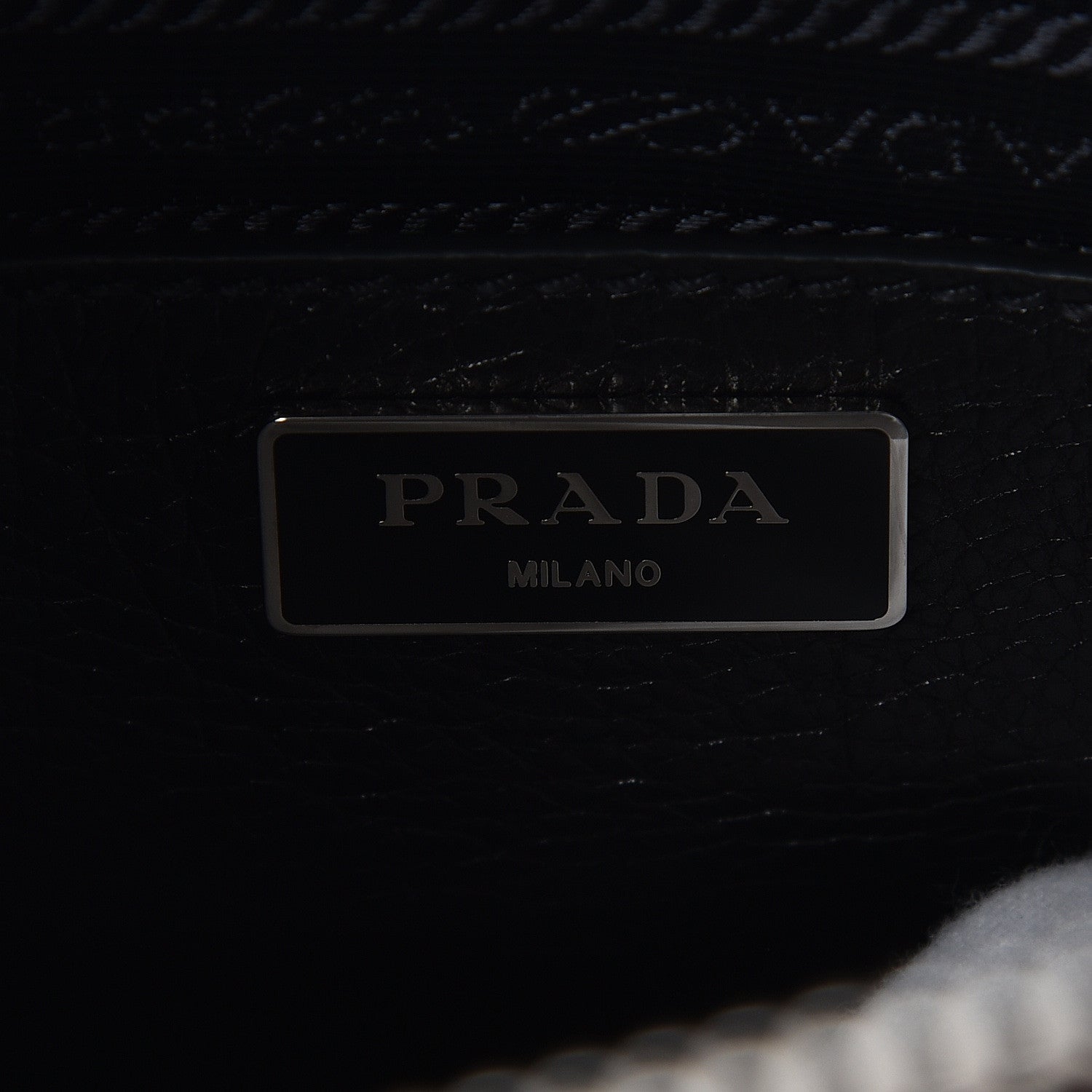 Prada Glace Calf Studded Twin Pocket Tote Black 6 of 9