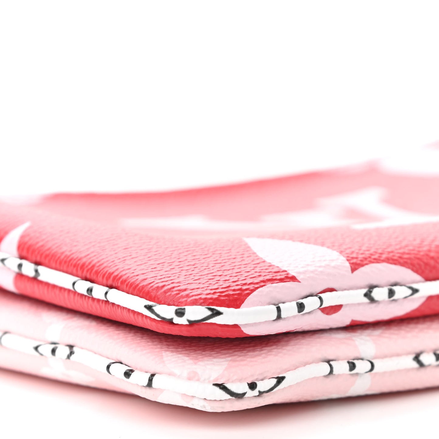 Monogram Giant Double Zip Pochette Rouge