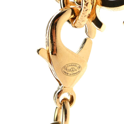 Chanel Crystal Chain Link CC Choker Necklace Gold 6 of 7