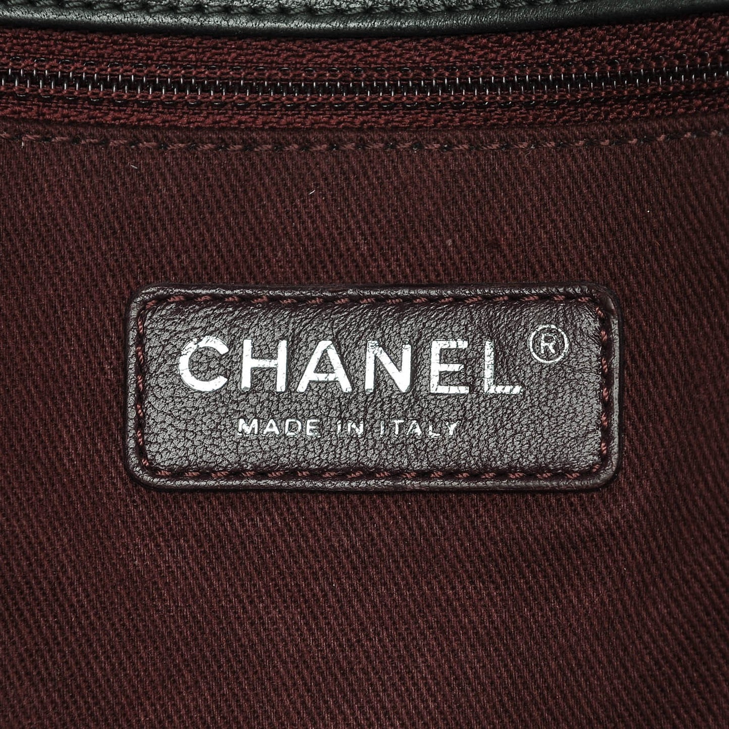 Metallic Calfskin Quilted Large CC Enchained Accordion Flap Grey