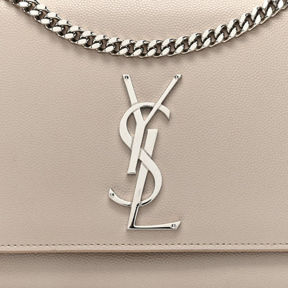 Saint Laurent Grain De Poudre Medium Monogram Kate Satchel Nude Powder 7 of 11