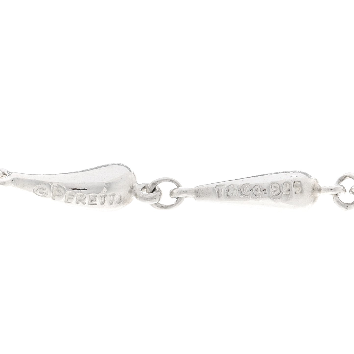 Sterling Silver Elsa Peretti Teardrop Pendant Necklace