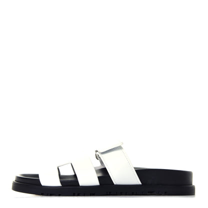 Hermes Calfskin Womens Chypre Sandals 36 White 1 of 9