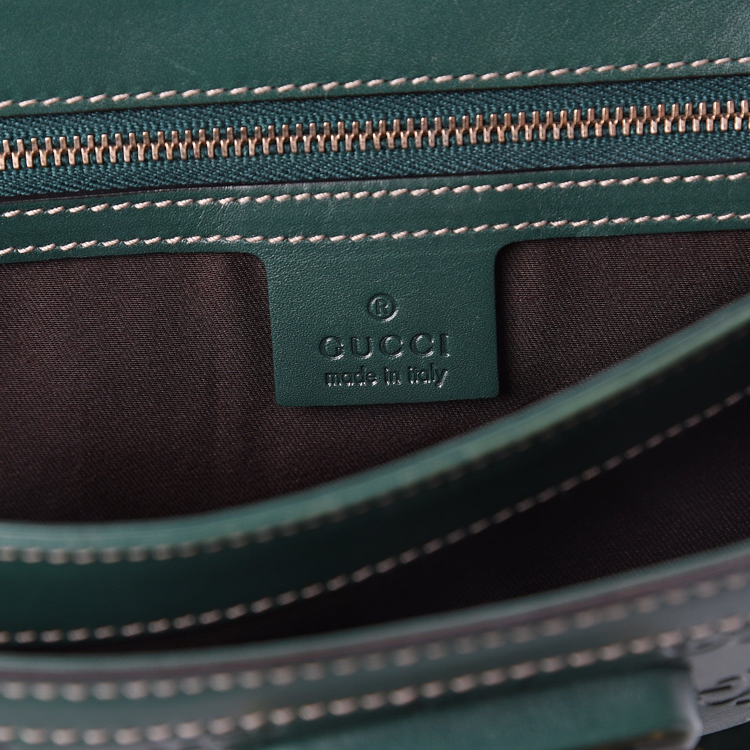 Gucci Guccissima Peggy Bamboo Top Handle Bag Green 5 of 8