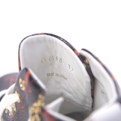 Louis Vuitton Catogram Stellar Sneaker Boots 37 Marron 8 of 8