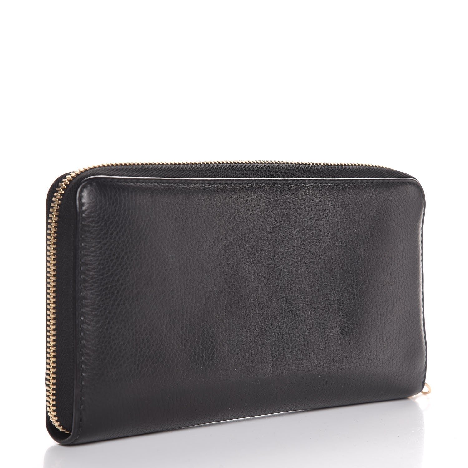 Gucci Calfskin Soho Zip Around Wallet Black 3 of 9