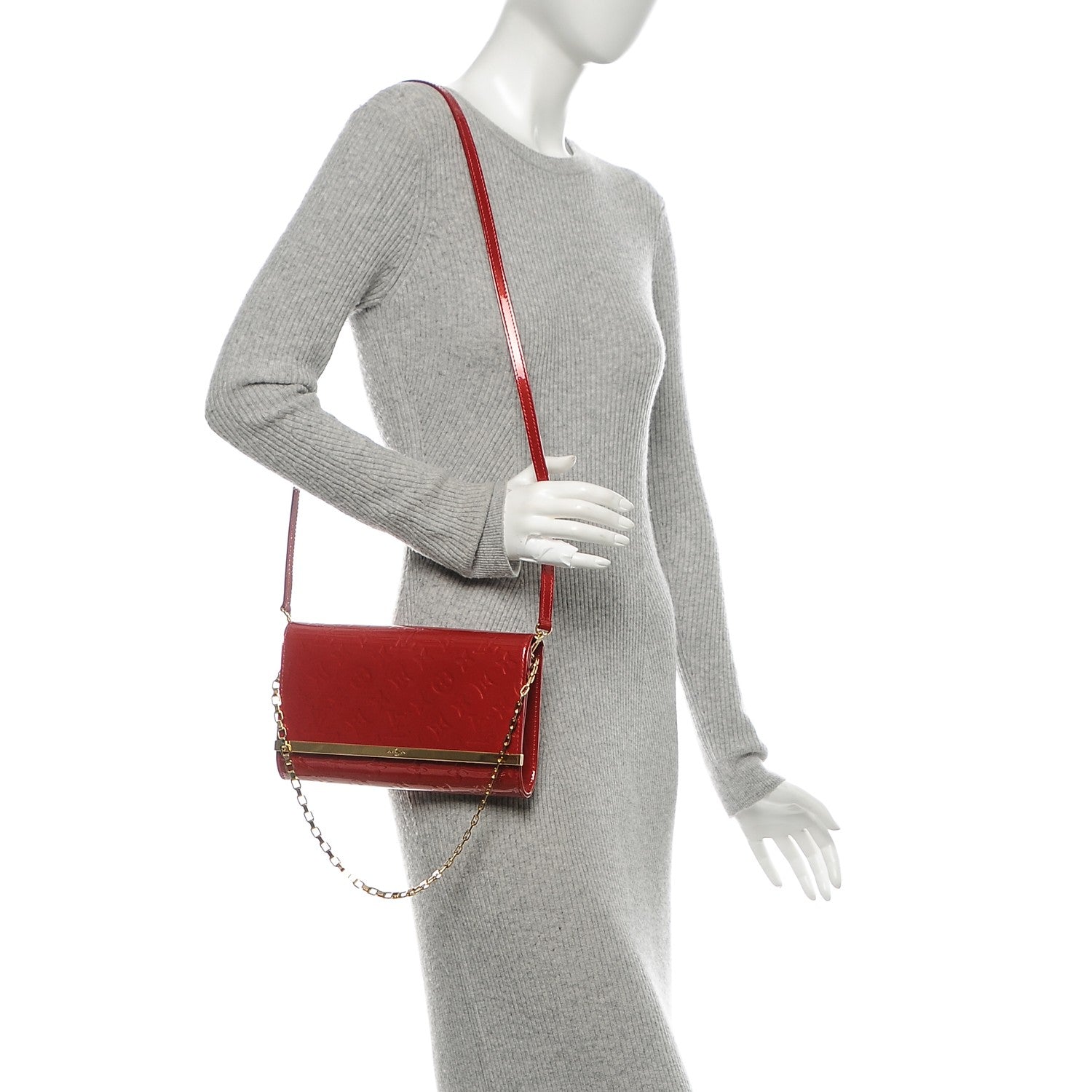 Louis Vuitton Vernis Ana Clutch Pomme D'Amour 2 of 8
