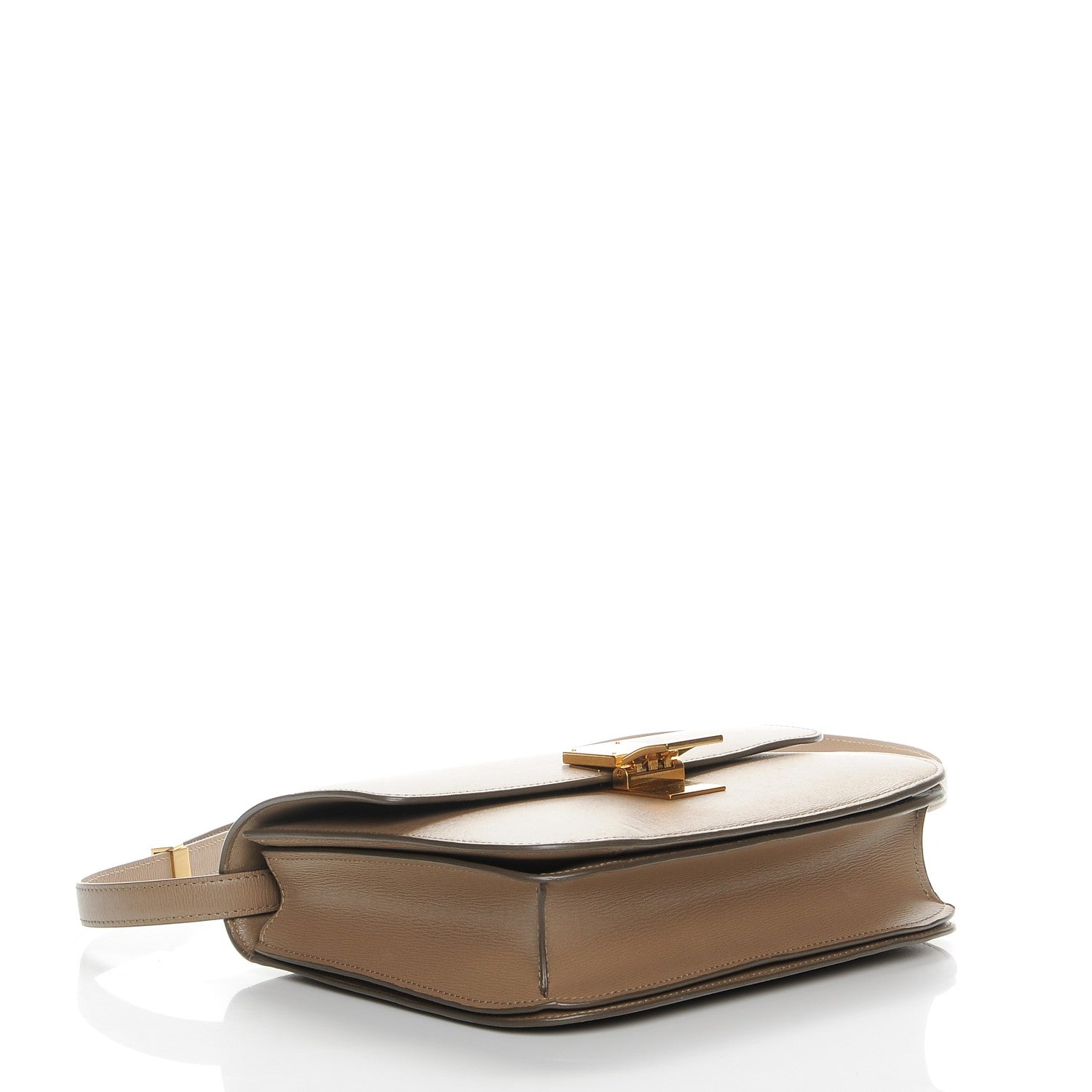 Celine Liege Calfskin Medium Classic Box Flap Bag Taupe 2 of 9