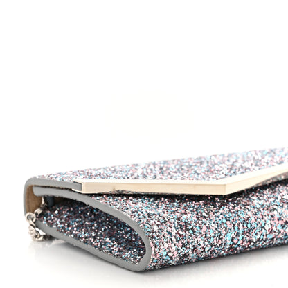 Jimmy Choo Glitter Emmie Clutch Bubblegum Mix 9 of 11