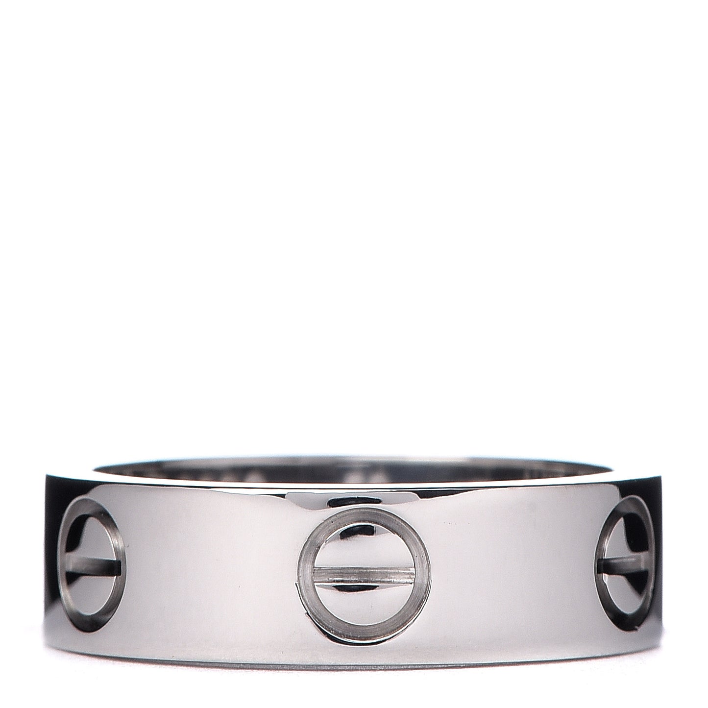 18K White Gold 5.5mm LOVE Ring 52 6