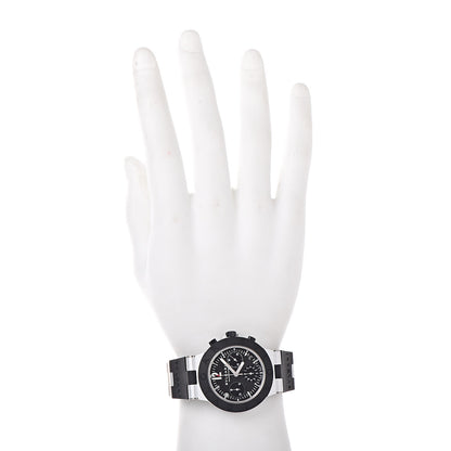 Bulgari Aluminum Rubber 38mm Diagono Chronograph Automatic Watch Black 2 of 6