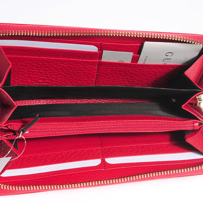 Gucci Pebbled Calfskin Soho Zip Around Wallet Tabasco Red 6 of 8