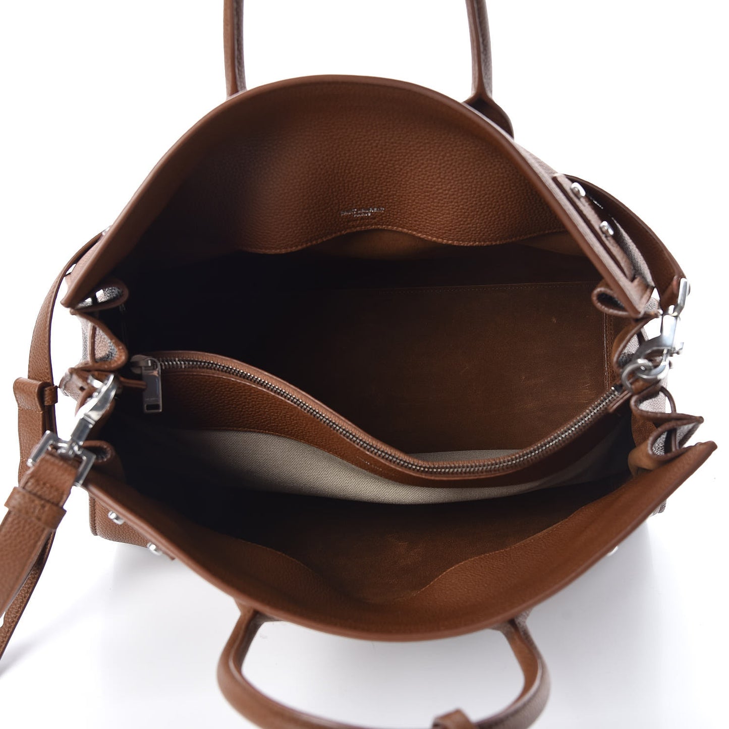 Grained Calfskin Medium Souple Sac De Jour Camel Brilliant