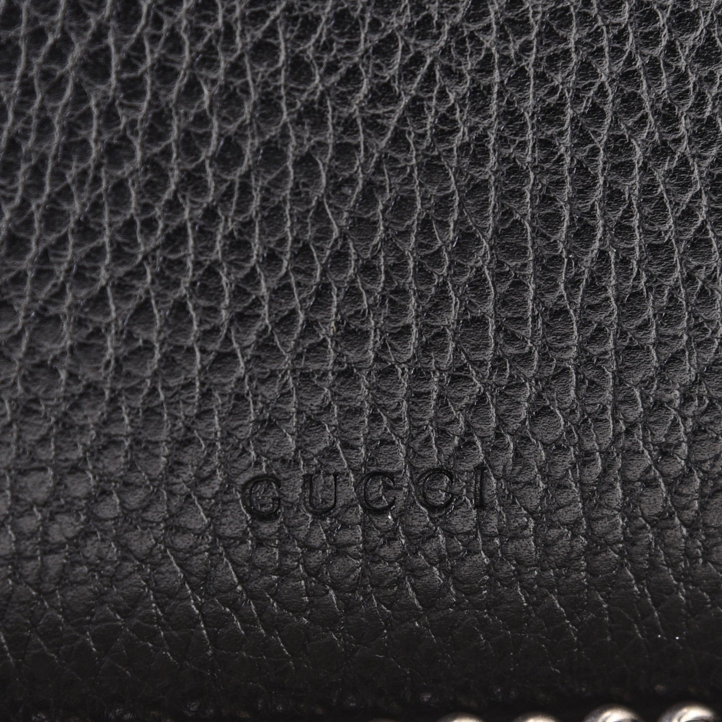 Calfskin Mini Dionysus Chain Wallet Black