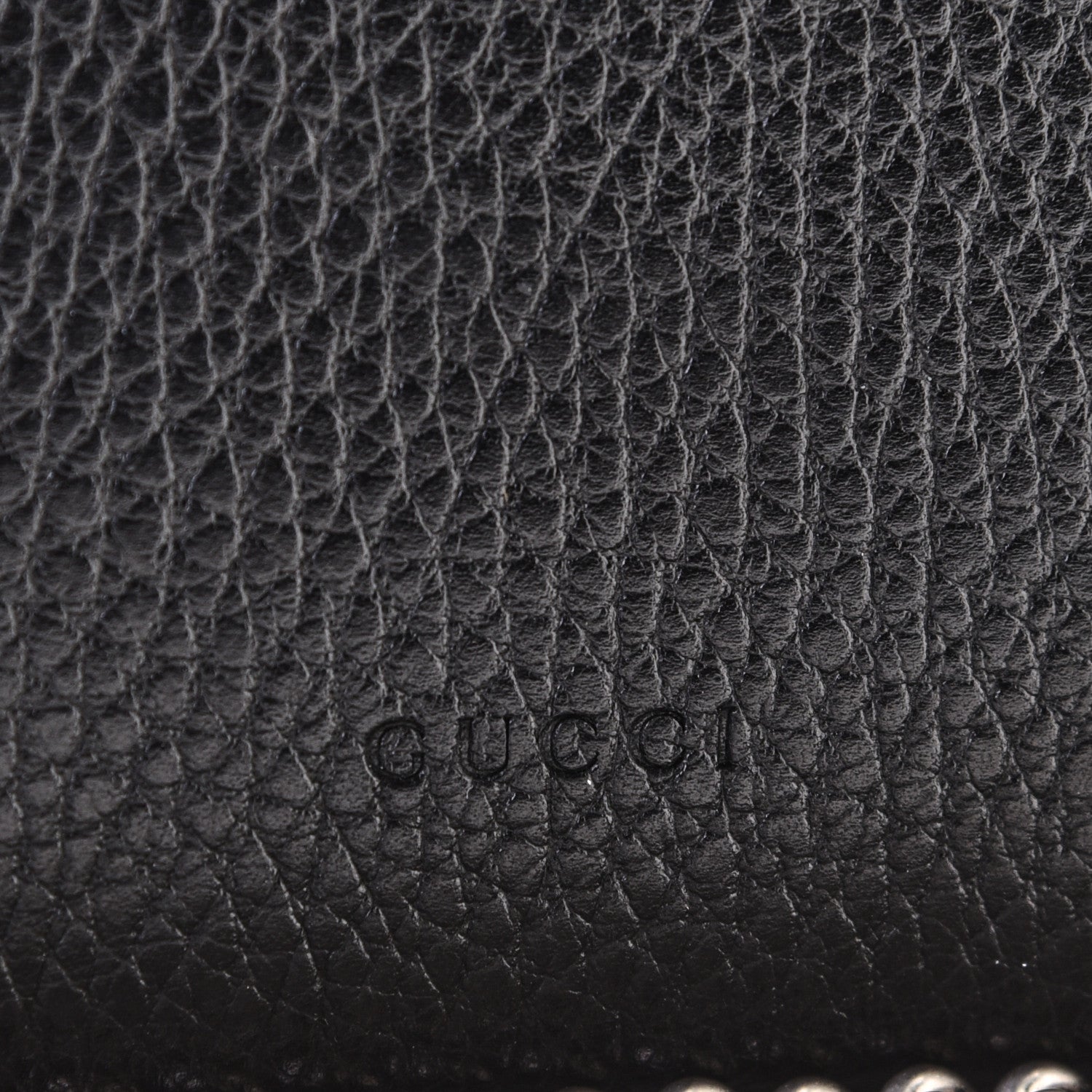 Gucci Calfskin Mini Dionysus Chain Wallet Black 7 of 9