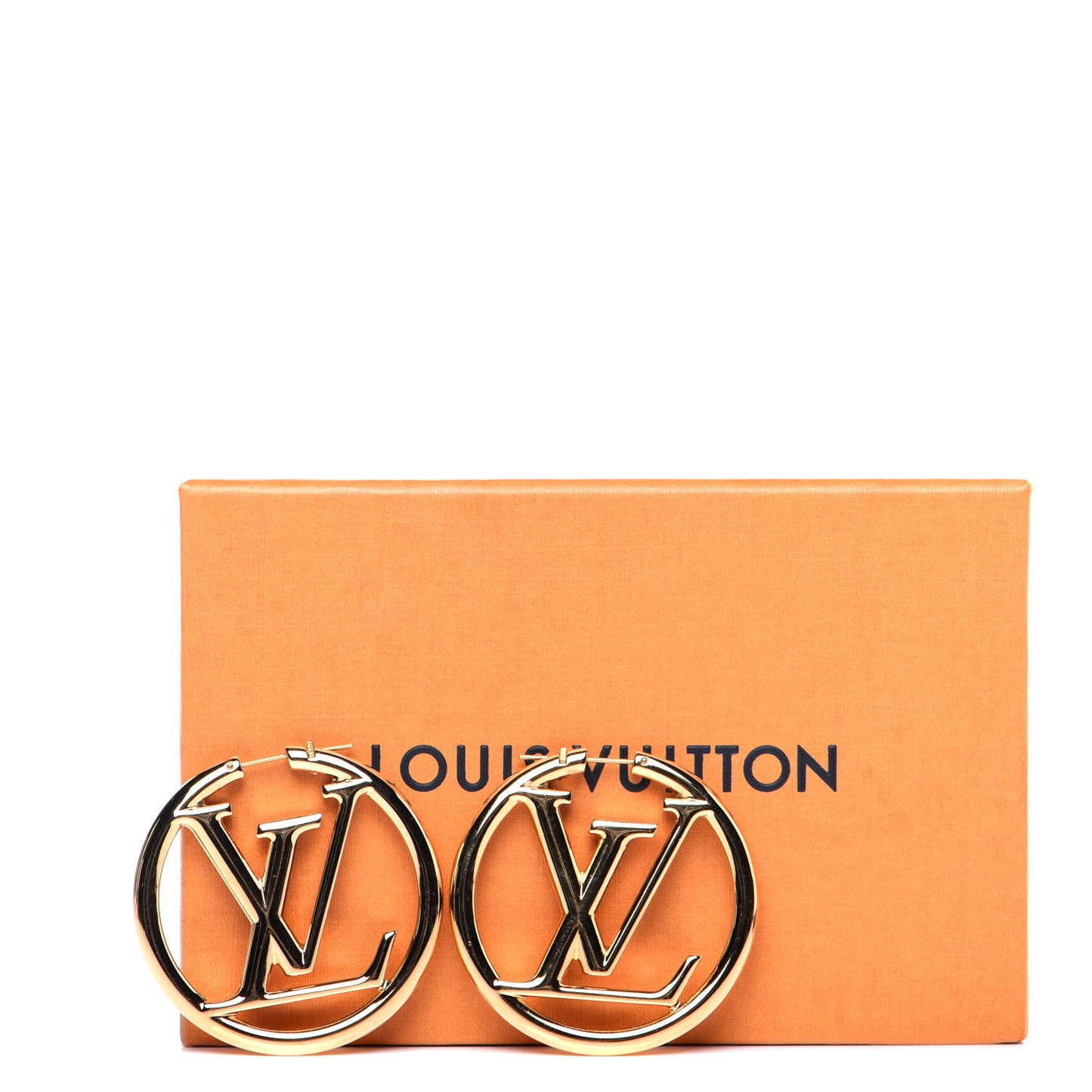 Metal Louise Hoop Earrings Gold