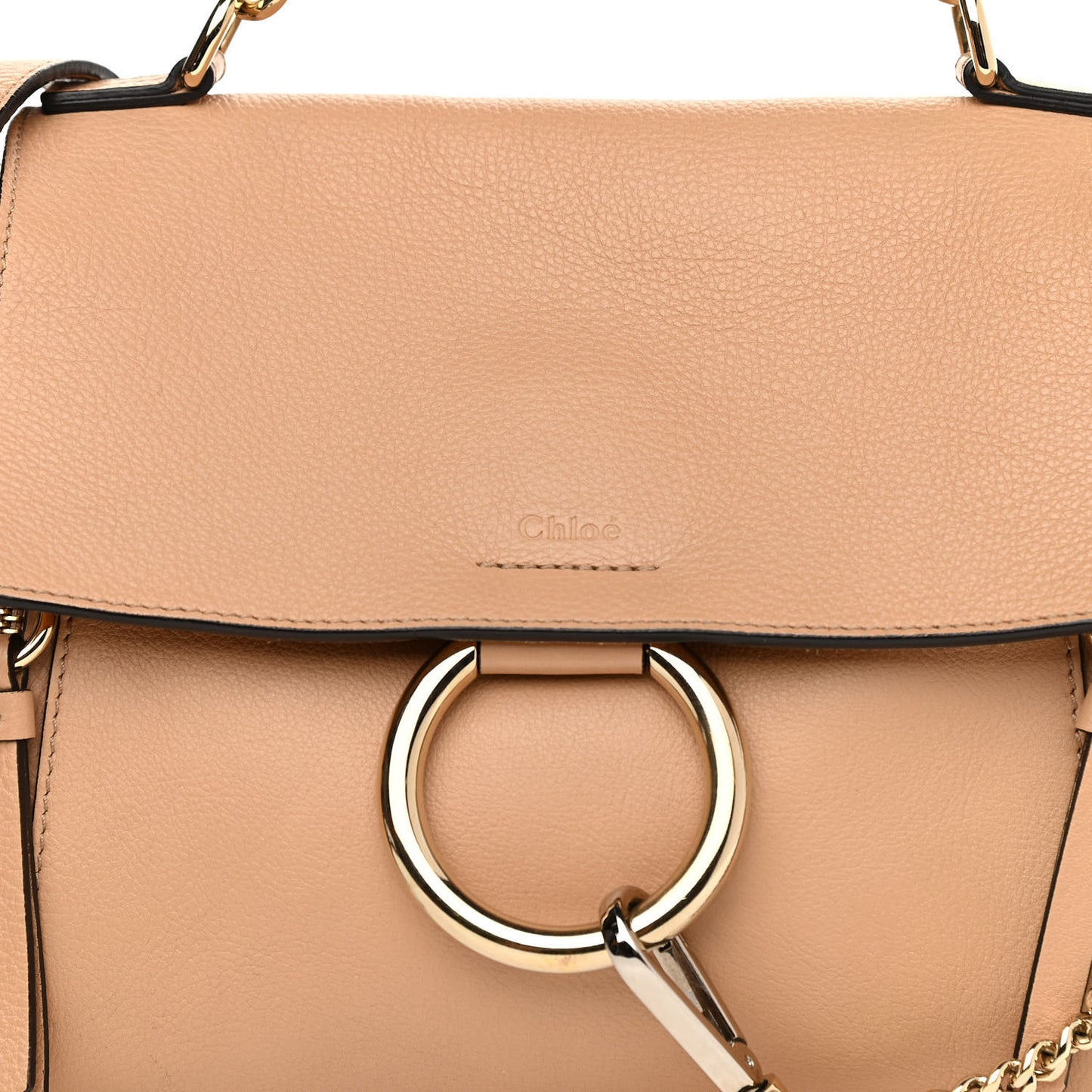 Calfskin Small Faye Day Shoulder Bag Blush Nude