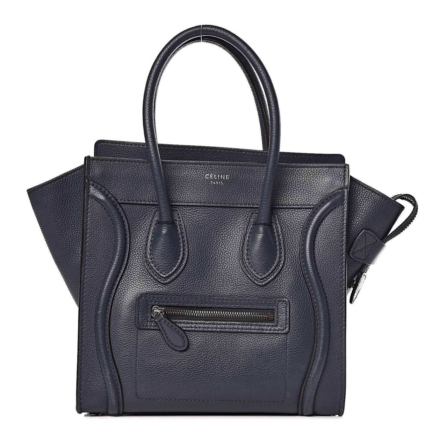 Drummed Calfskin Micro Luggage Orage