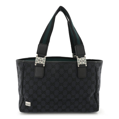 Gucci Canvas Monogram Tote Black 1 of 11