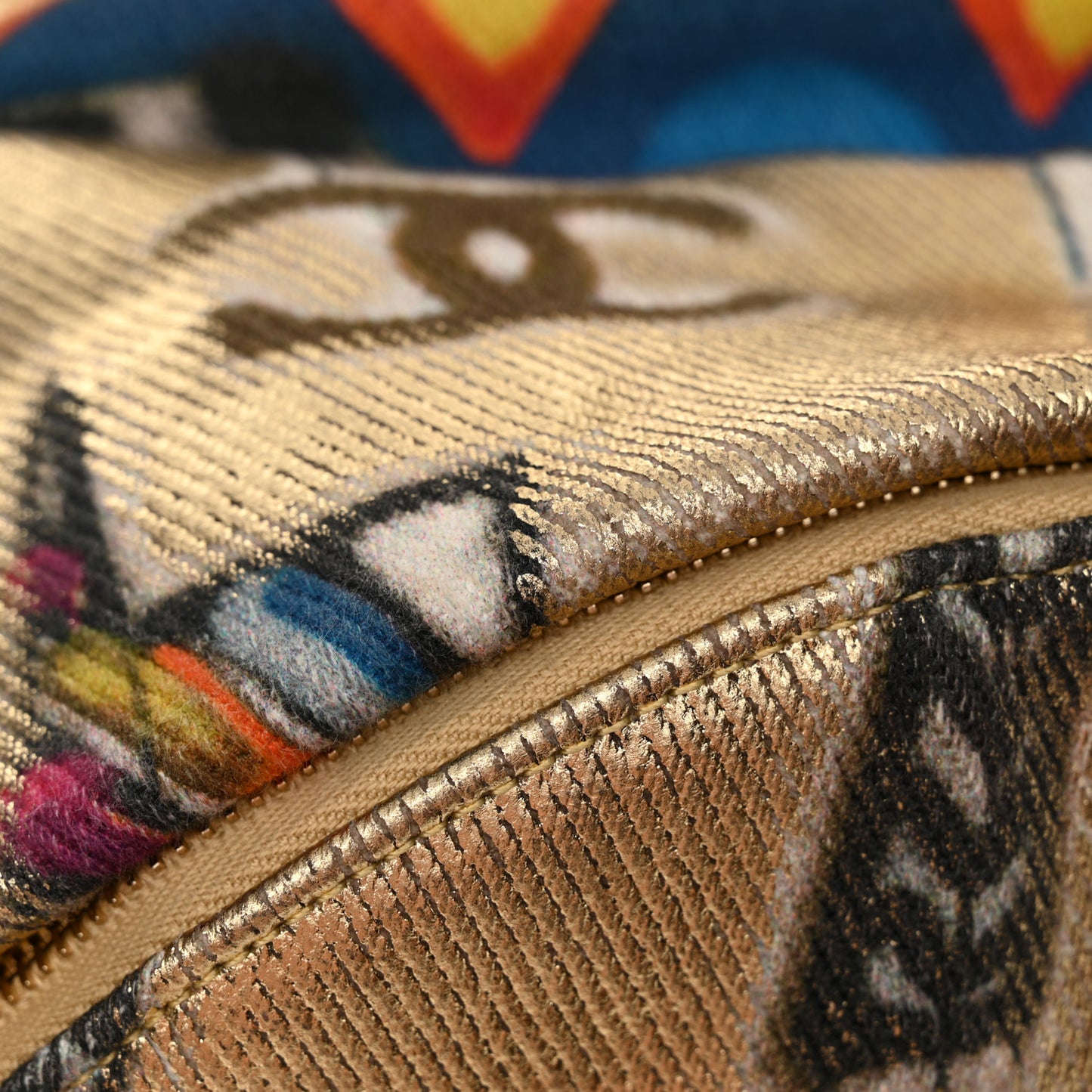 Graffiti Printed Canvas Street Spirit Backpack Multicolor