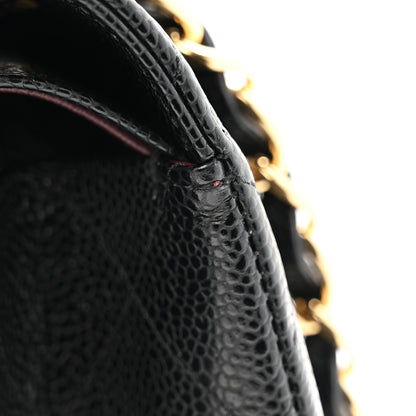 Chanel Caviar Quilted Jumbo Double Flap Black 13 of 13