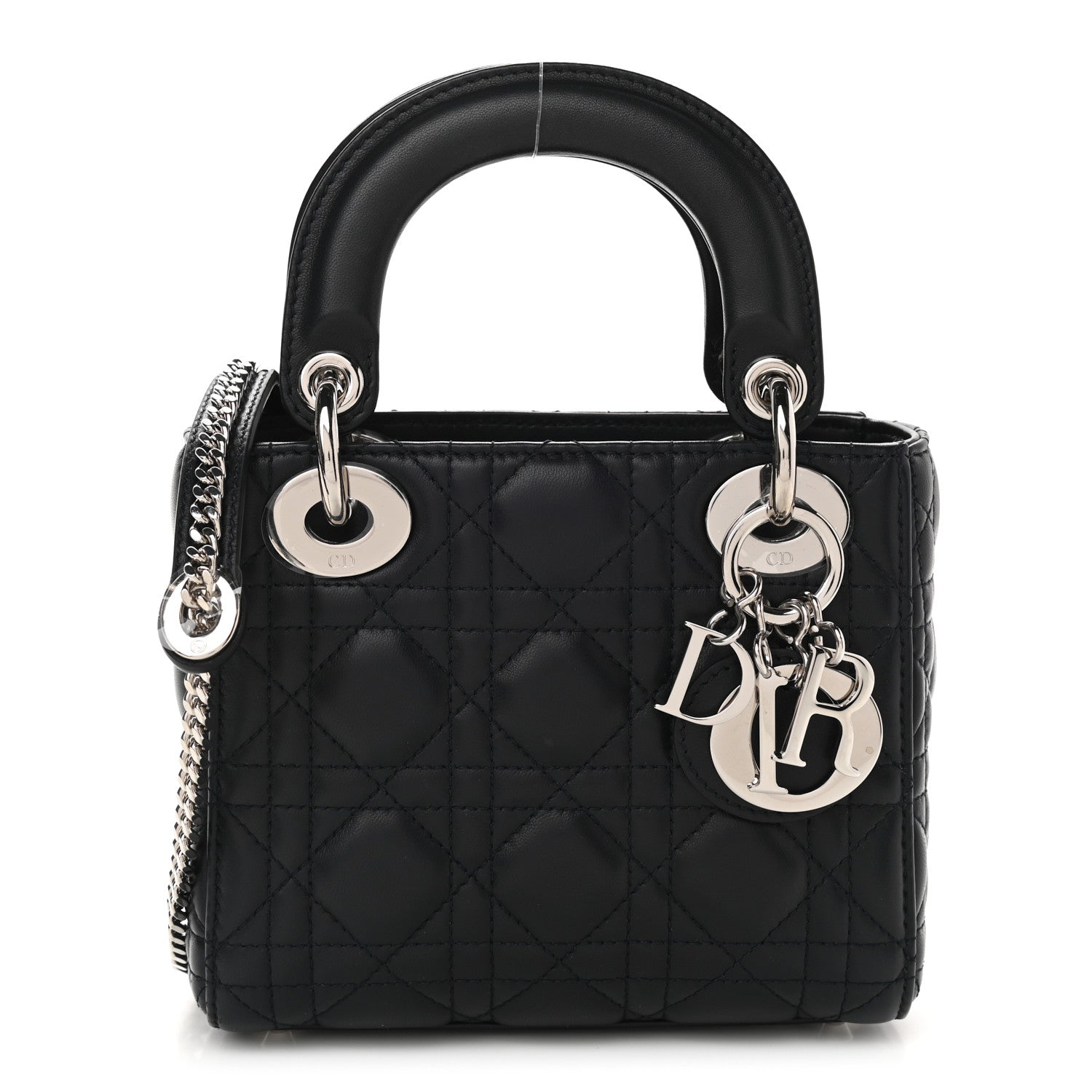 Christian Dior Lambskin Cannage Mini Lady Dior Black 1 of 11