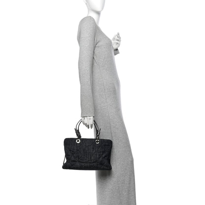 Chanel Denim Quilted Timeless Tote Dark Blue 2 of 11