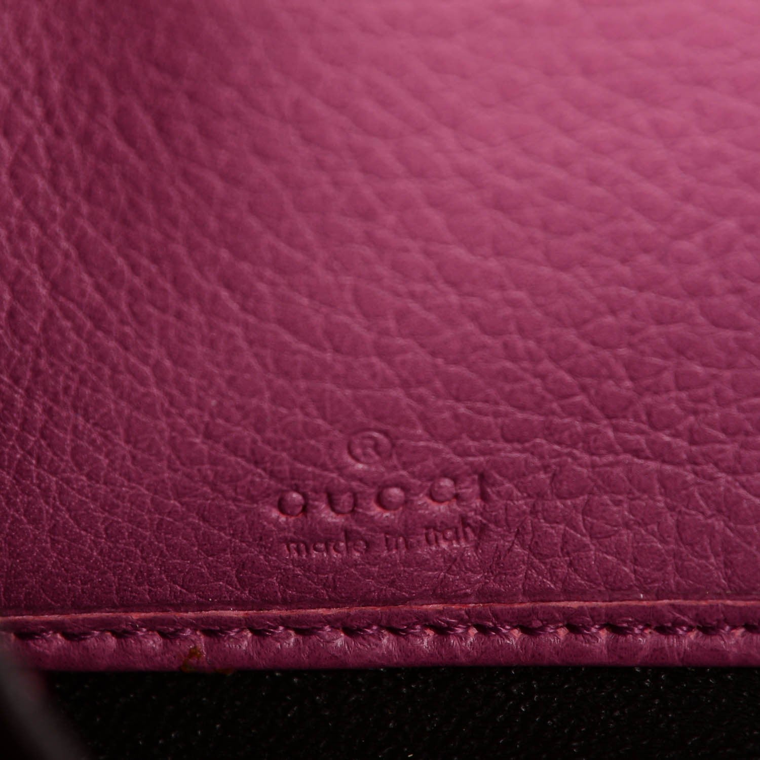 Gucci Pebbled Calfskin Soho Zip Around Wallet Peonia Flower 6 of 7