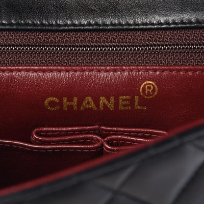 Chanel Lambskin Quilted Mini Square Flap Bag Black 6 of 14