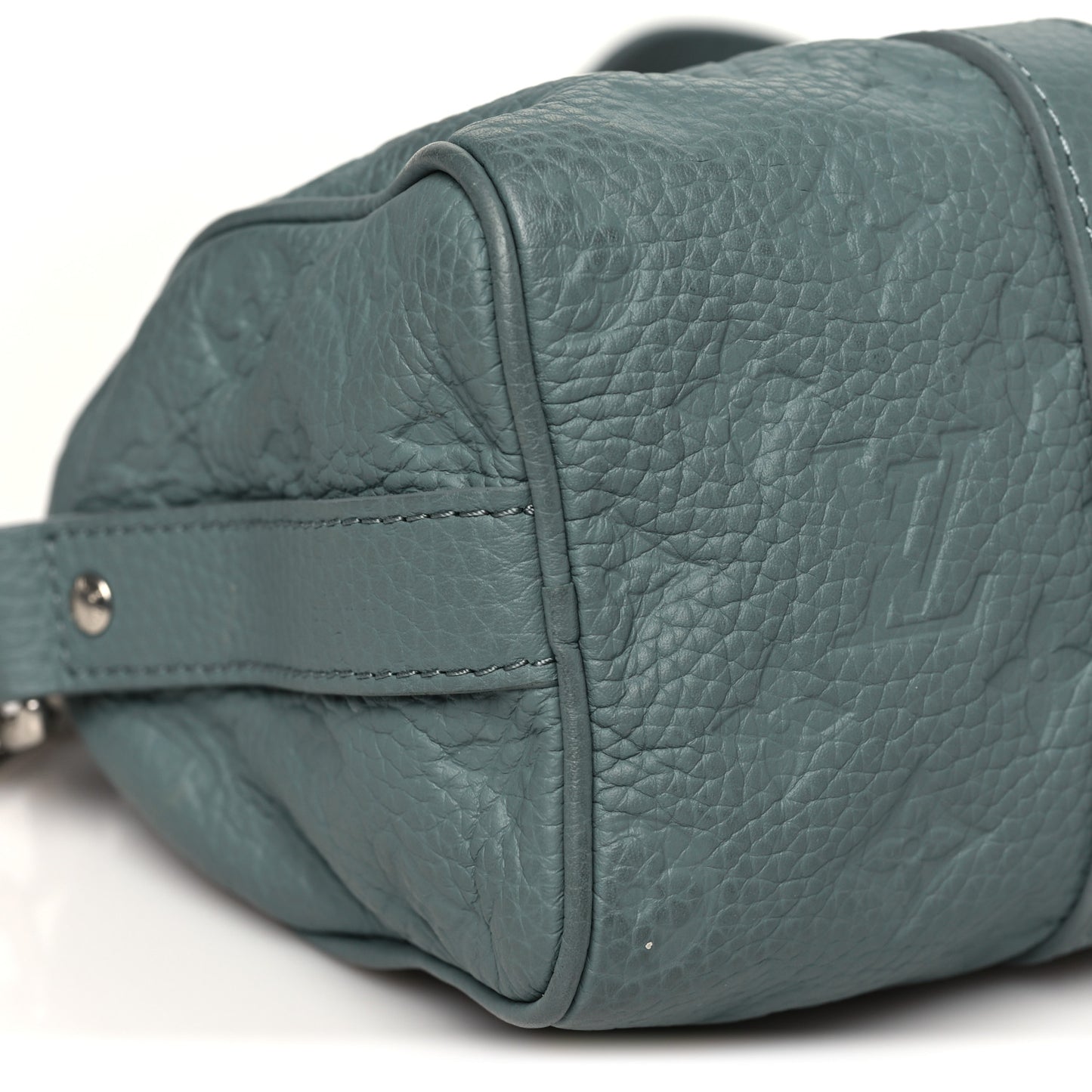 Monogram Taurillon Keepall Bandouliere 25 Misty Lake Green