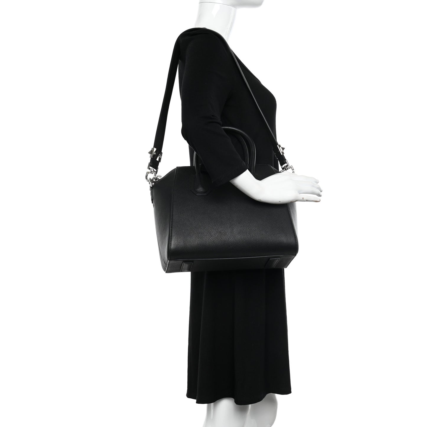 Sugar Goatskin Small Antigona Black