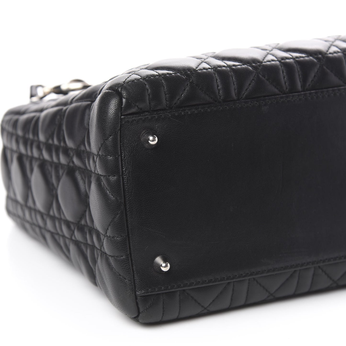 Lambskin Cannage Medium Lady Dior Black