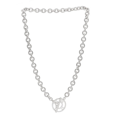 Tiffany Sterling Silver Atlas Toggle Chain Necklace 3 of 5