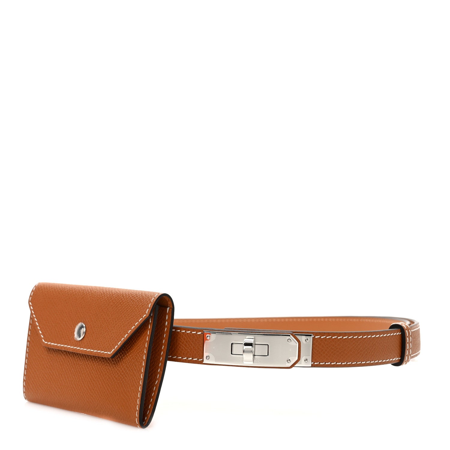 Hermes Epsom Kelly Pocket Belt Gold 1 of 6