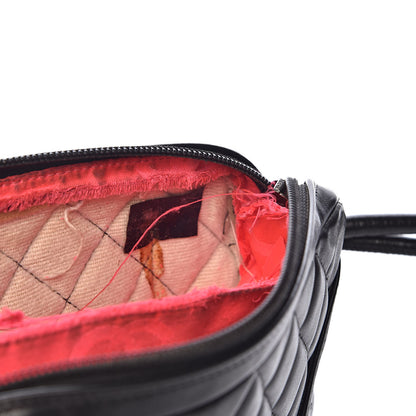 Chanel Calfskin Quilted Cambon Pochette Black 12 of 19