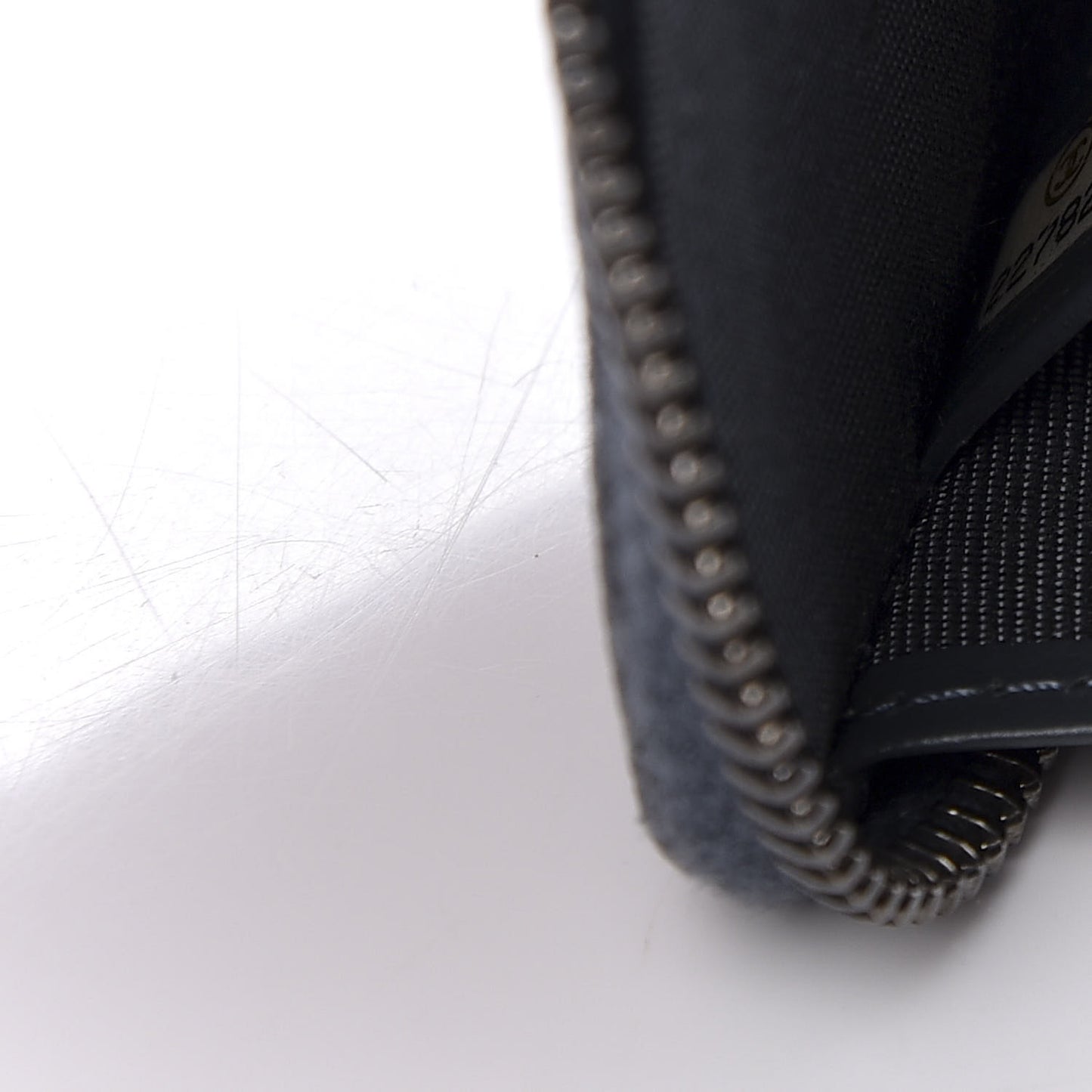 Caviar Quilted Key Holder Case Grey
