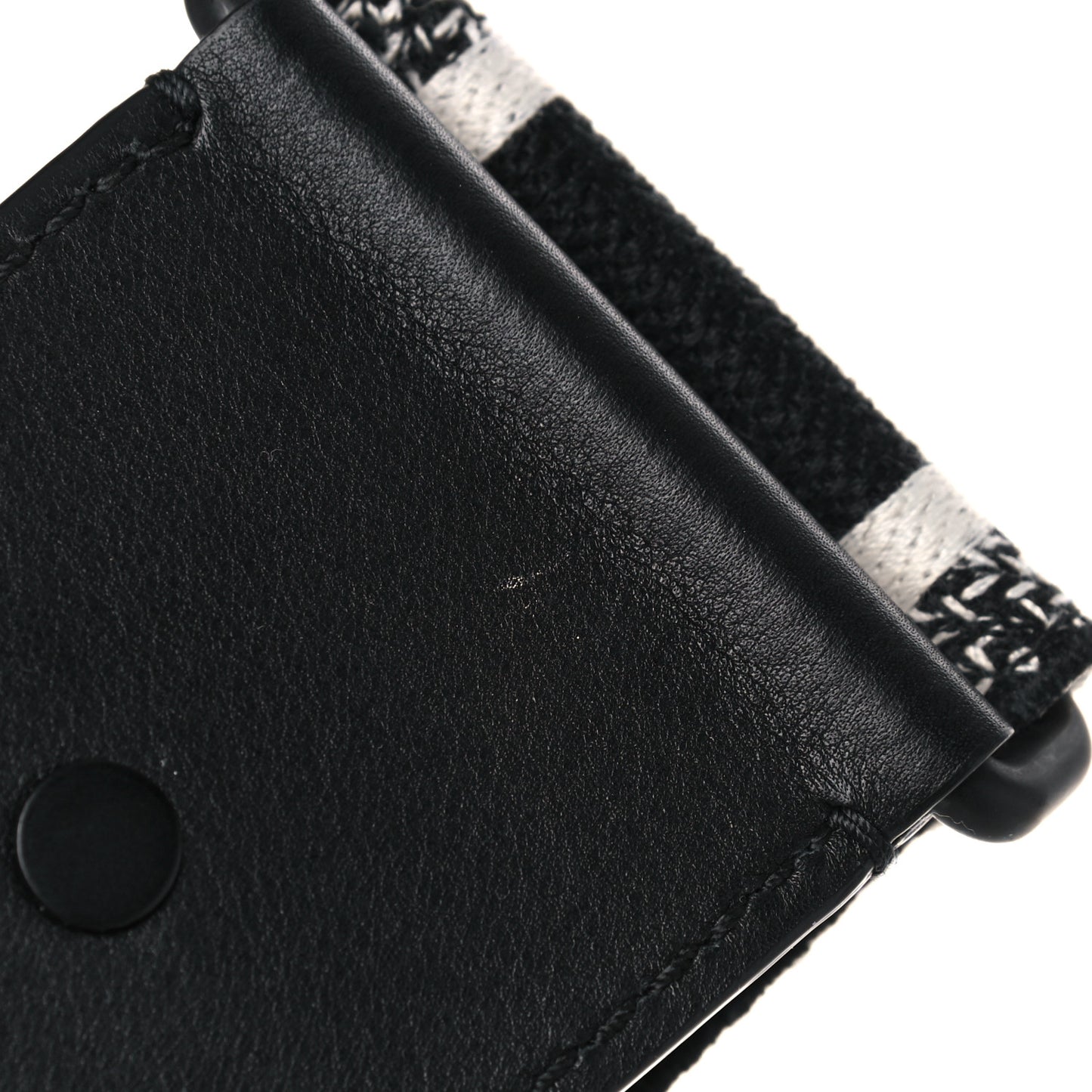 Canvas Embroidered Shoulder Strap Black Ultramatte