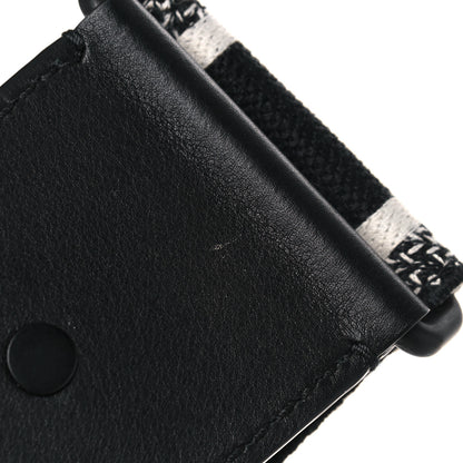 Christian Dior Canvas Embroidered Shoulder Strap Black Ultramatte 5 of 10