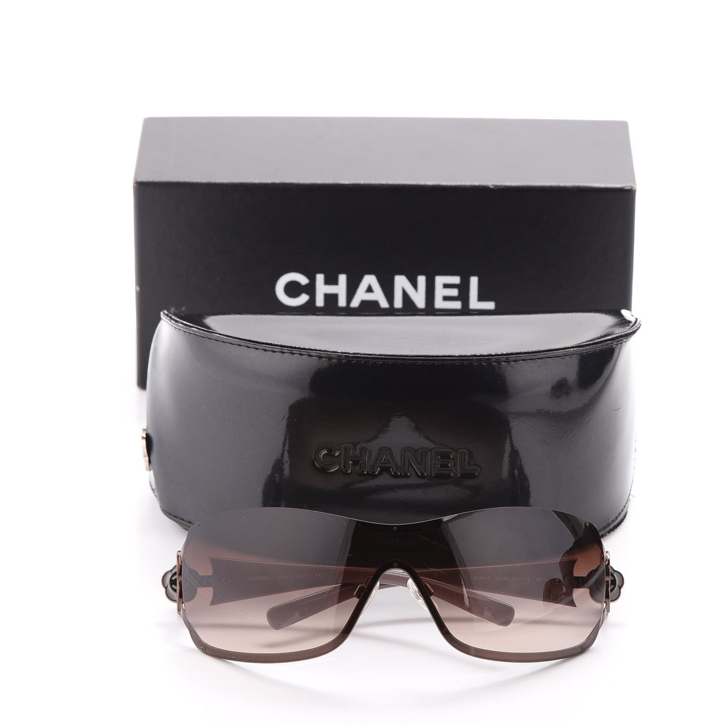 Swarovski Crystal Camellia CC Sunglasses 4164-B Bronze