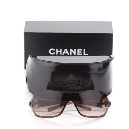 Chanel Swarovski Crystal Camellia CC Sunglasses 4164-B Bronze 9 of 9